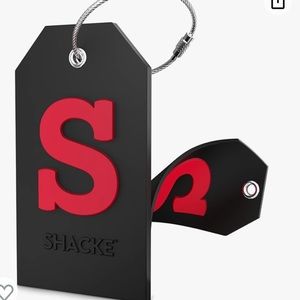 MWT ‘S’  Initial Luggage Tag Full Privacy Cover and Stainless Steel Loop